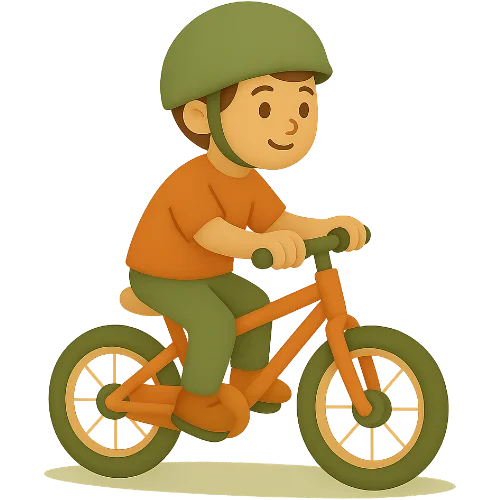 Dein personalisiertes Kinderbuch rund ums Fahrradfahren lernen