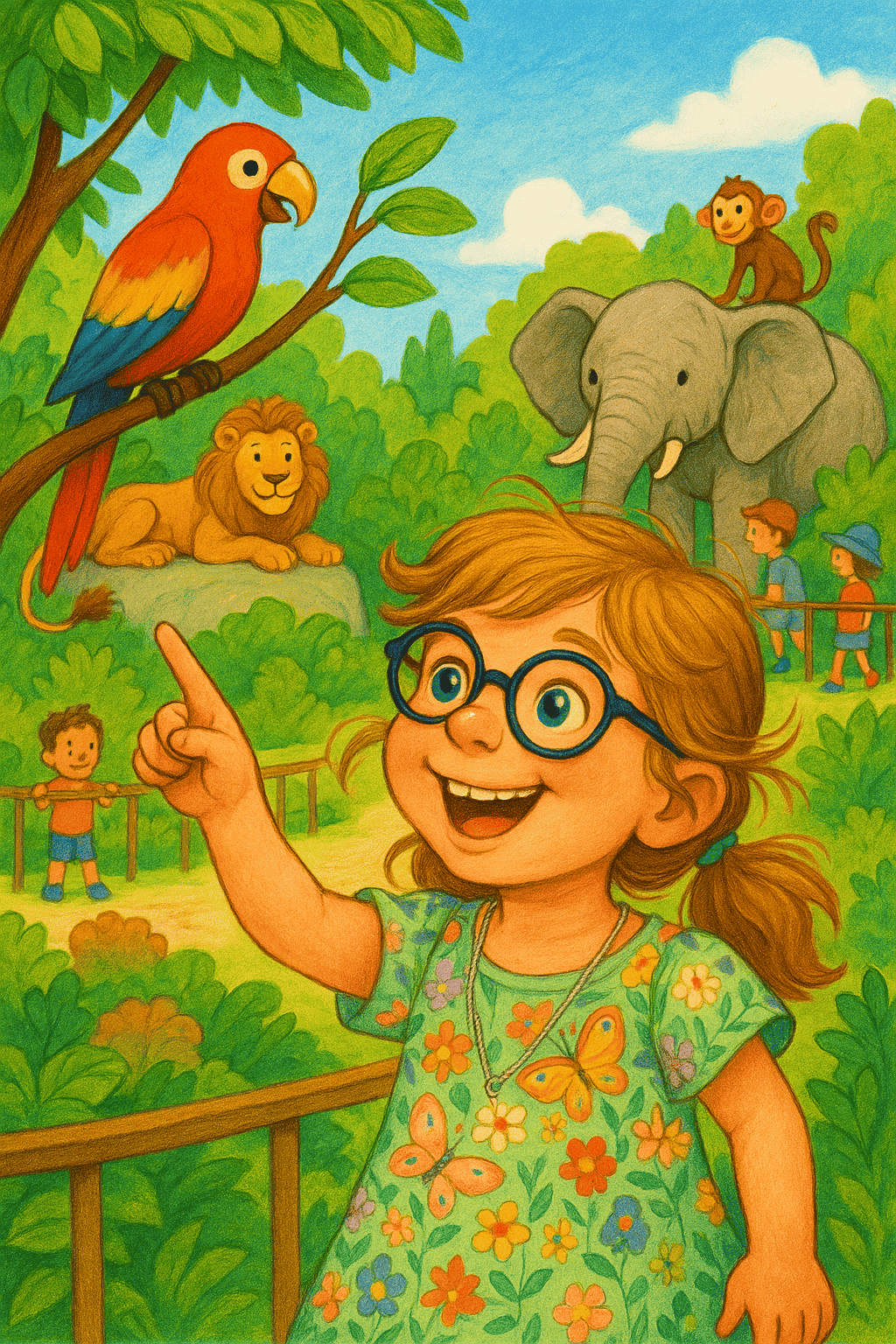 Auf abenteuer im zoo