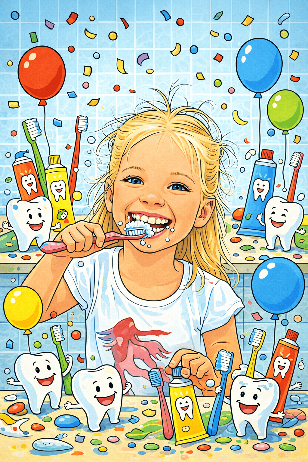 Illustration für Fluortand und das putzfest