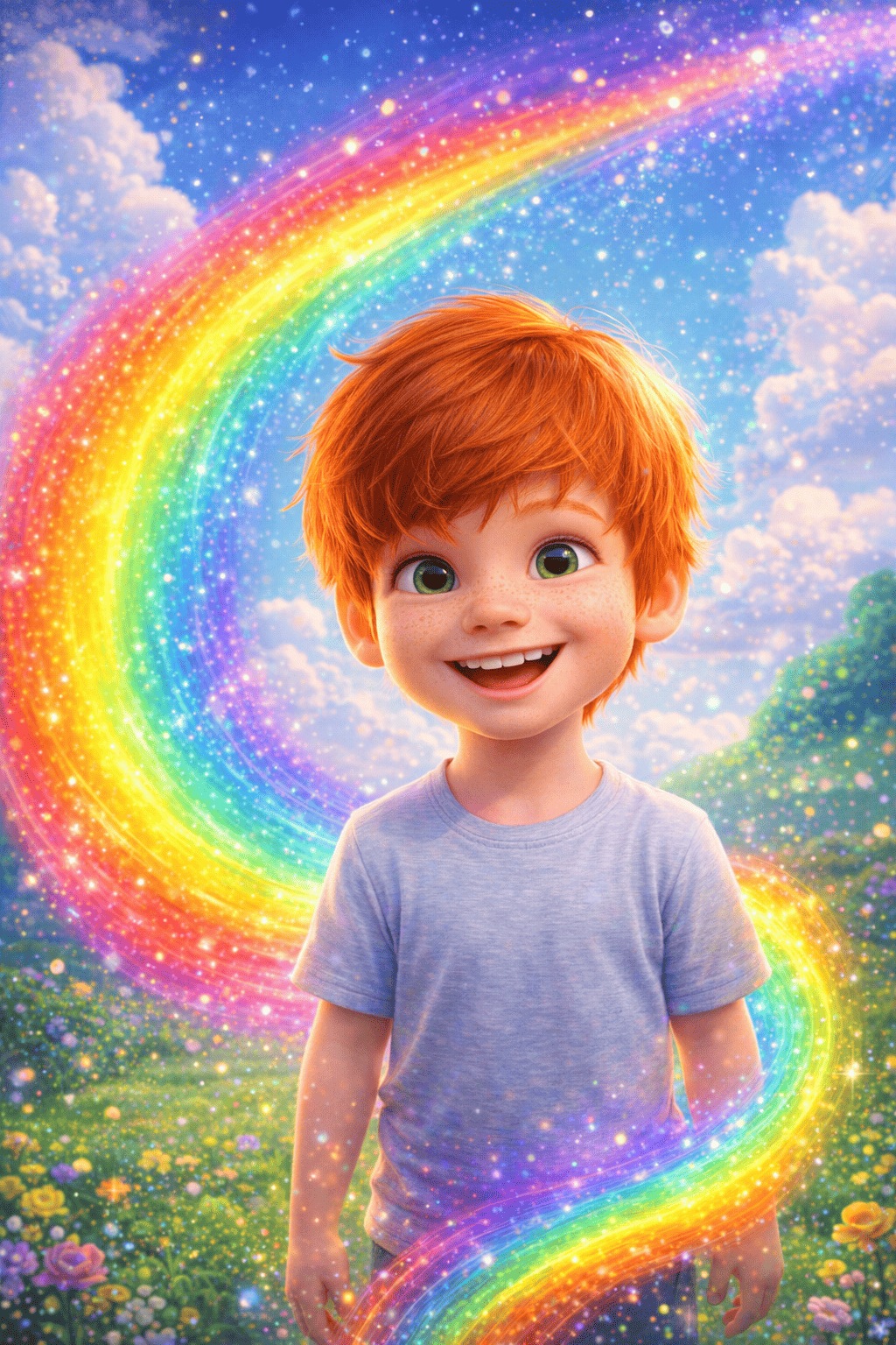 Lunas regenbogenflosse