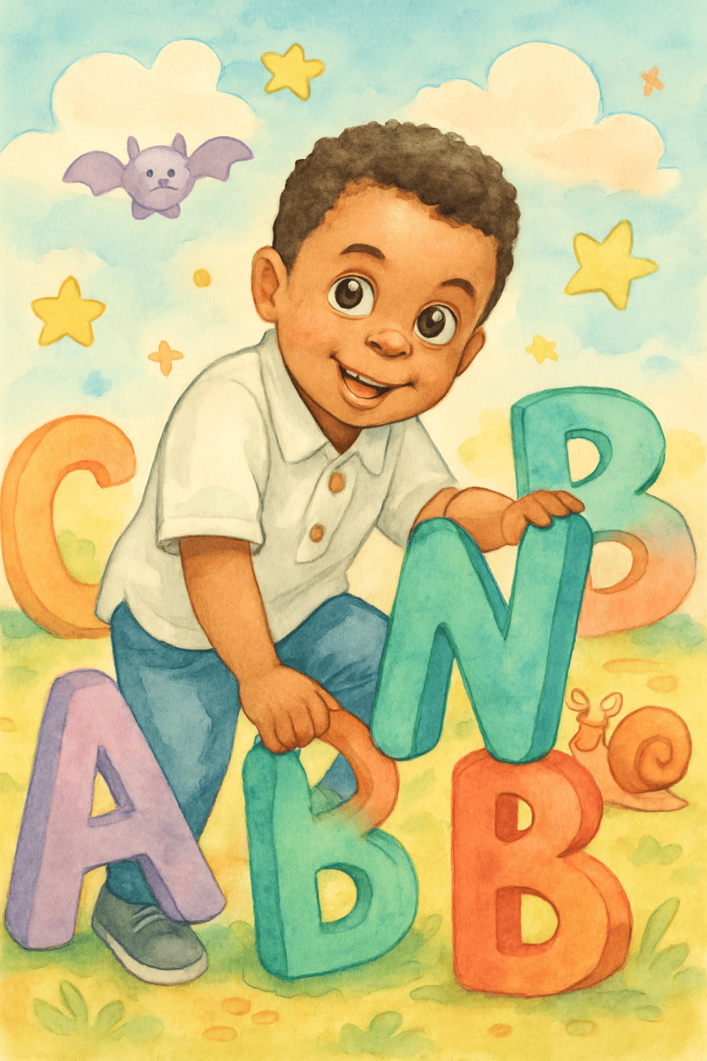 Illustration für Alphabet abenteuer: buchstaben spaß