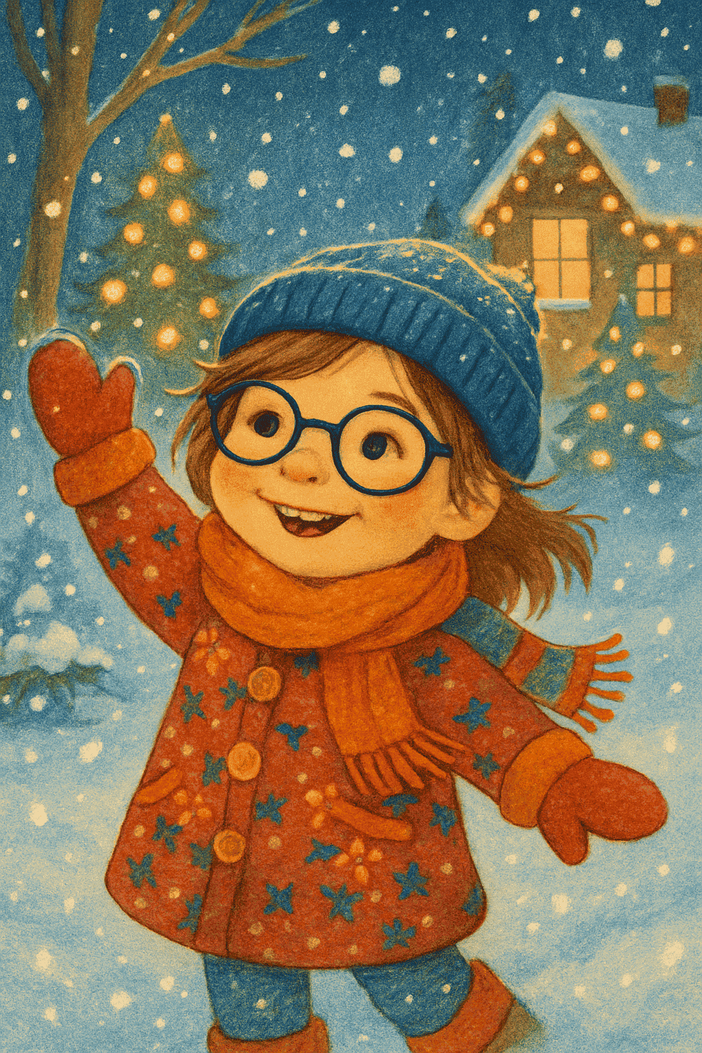 Illustration für Weihnachtslicht   winterpracht