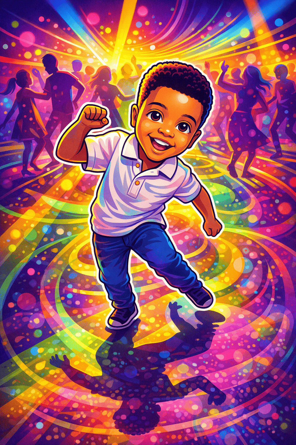 Schatten auf dem tanzboden