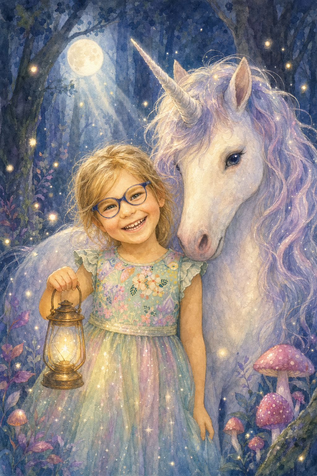 Der einhorn des mondwaldes
