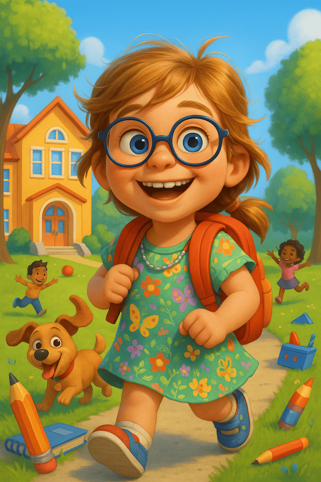 Die erster schultag abenteuer