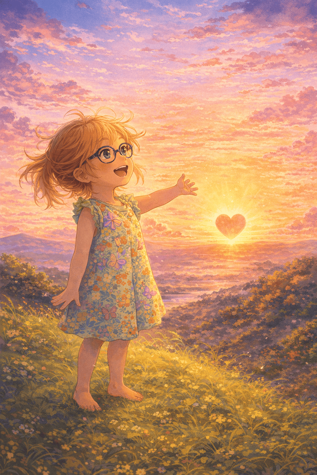 Herz an dem horizont