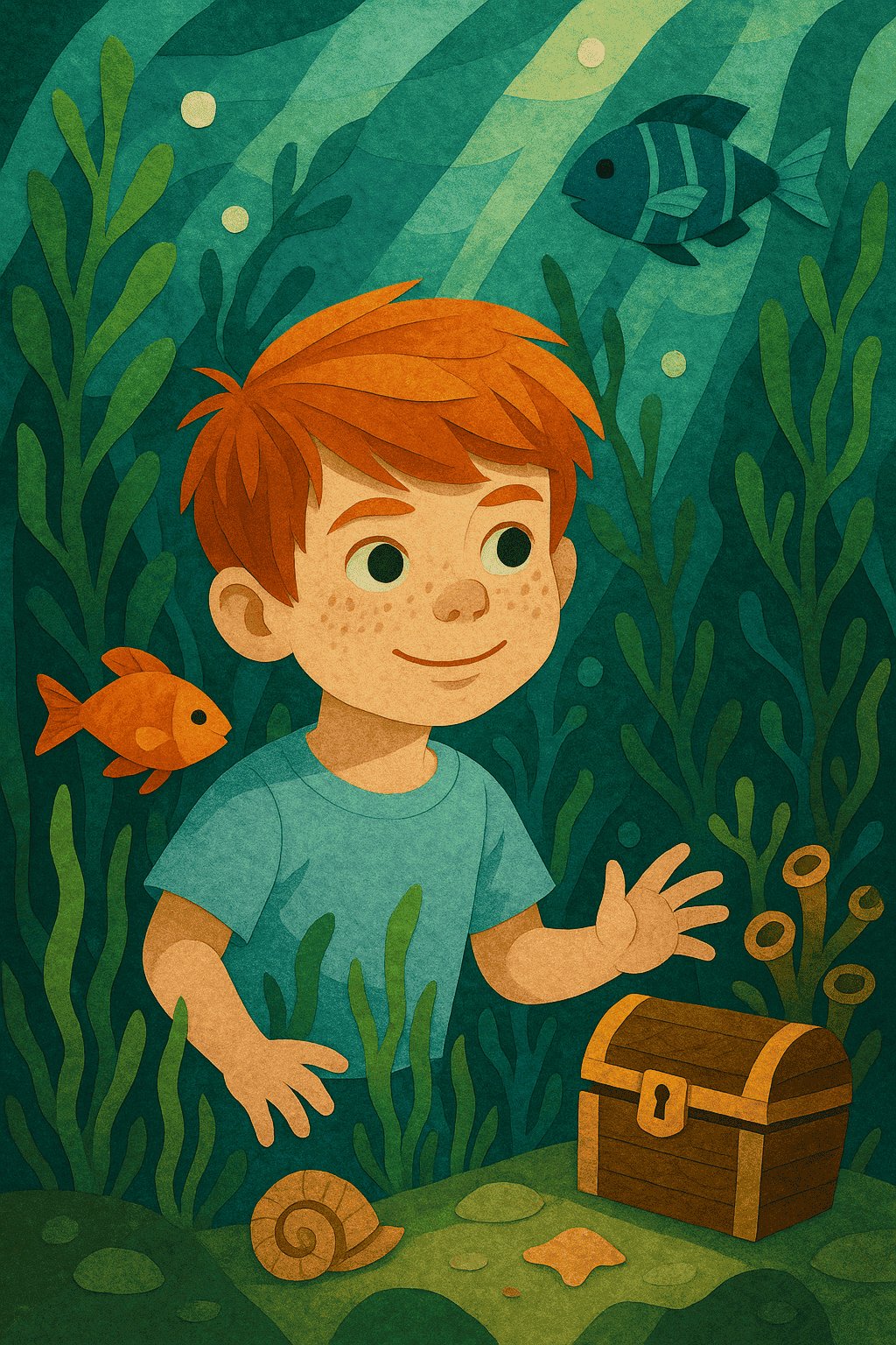 Illustration für Geheimnisse der grünen tiefe