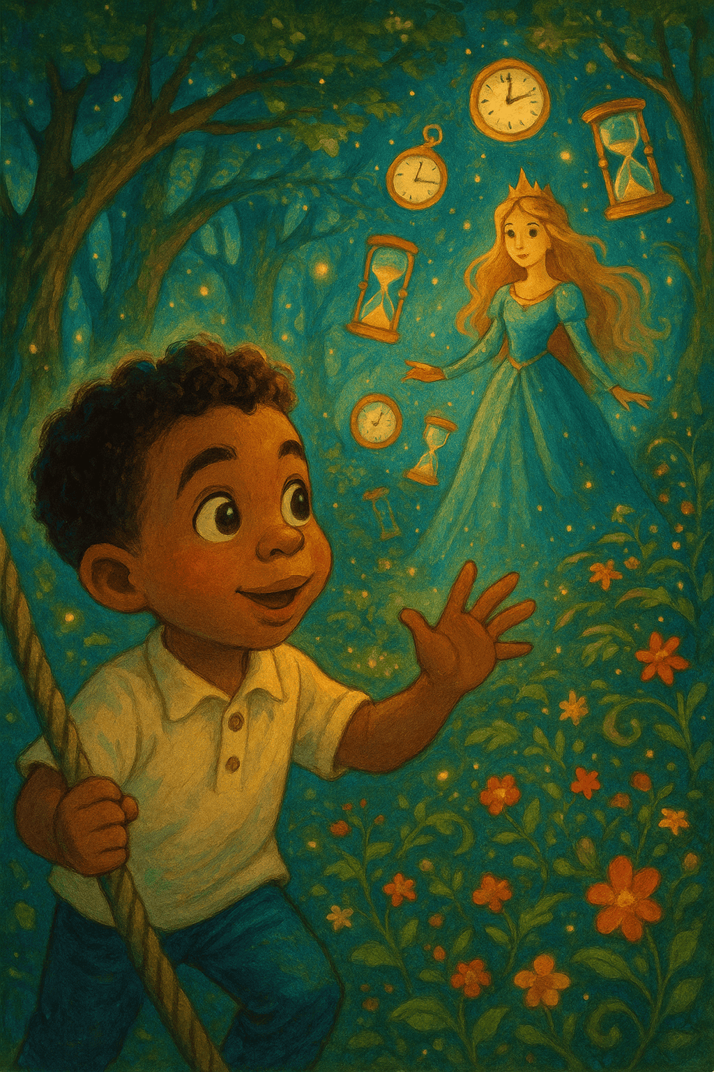 Illustration für Die prinzessin und die verlorene zeit