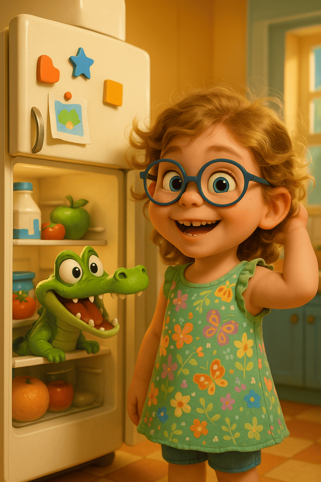 Krokodil im kühlschrank