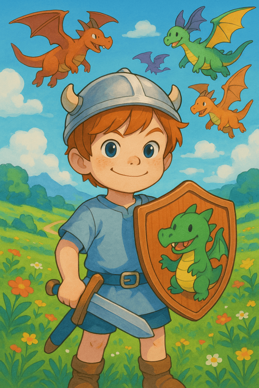 Illustration für Der drachen schild ritter