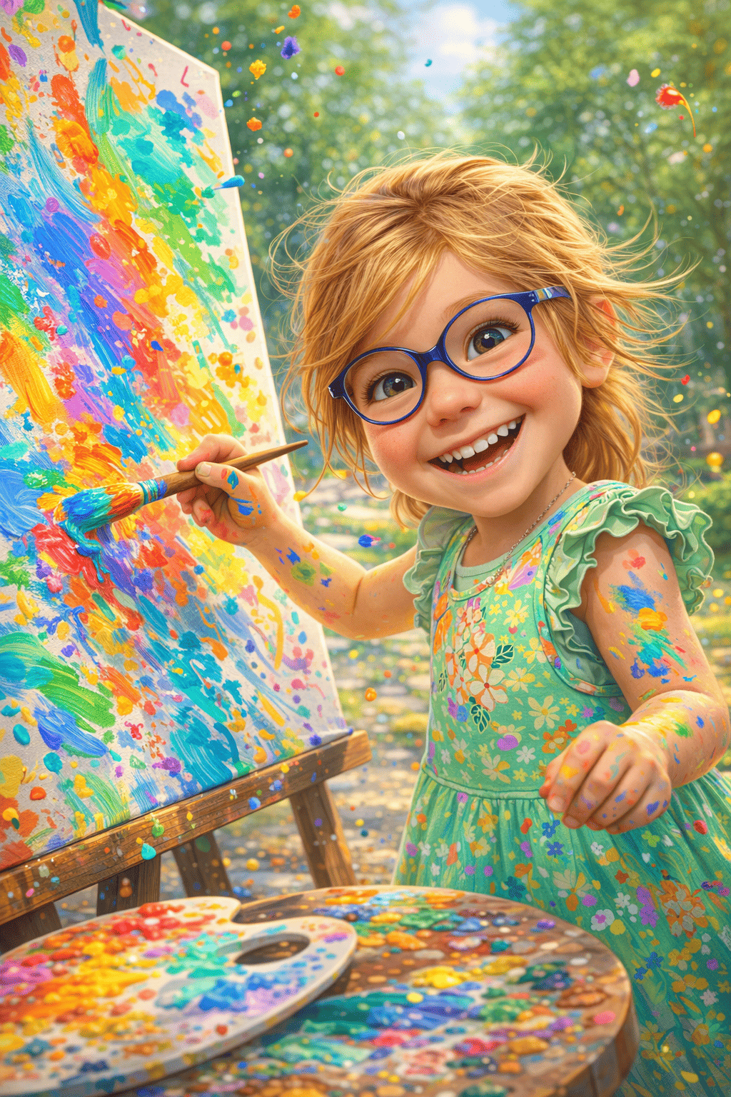 Farbstreifen an freien tagen